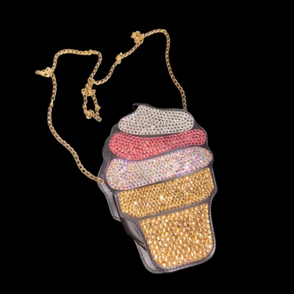 LUXURY RHINESTONE ICE CREAM CLUTCH BAG main image 0